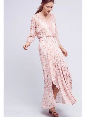 Anthropologie HD in Paris Varina Floral Print Maxi Dress Size 10